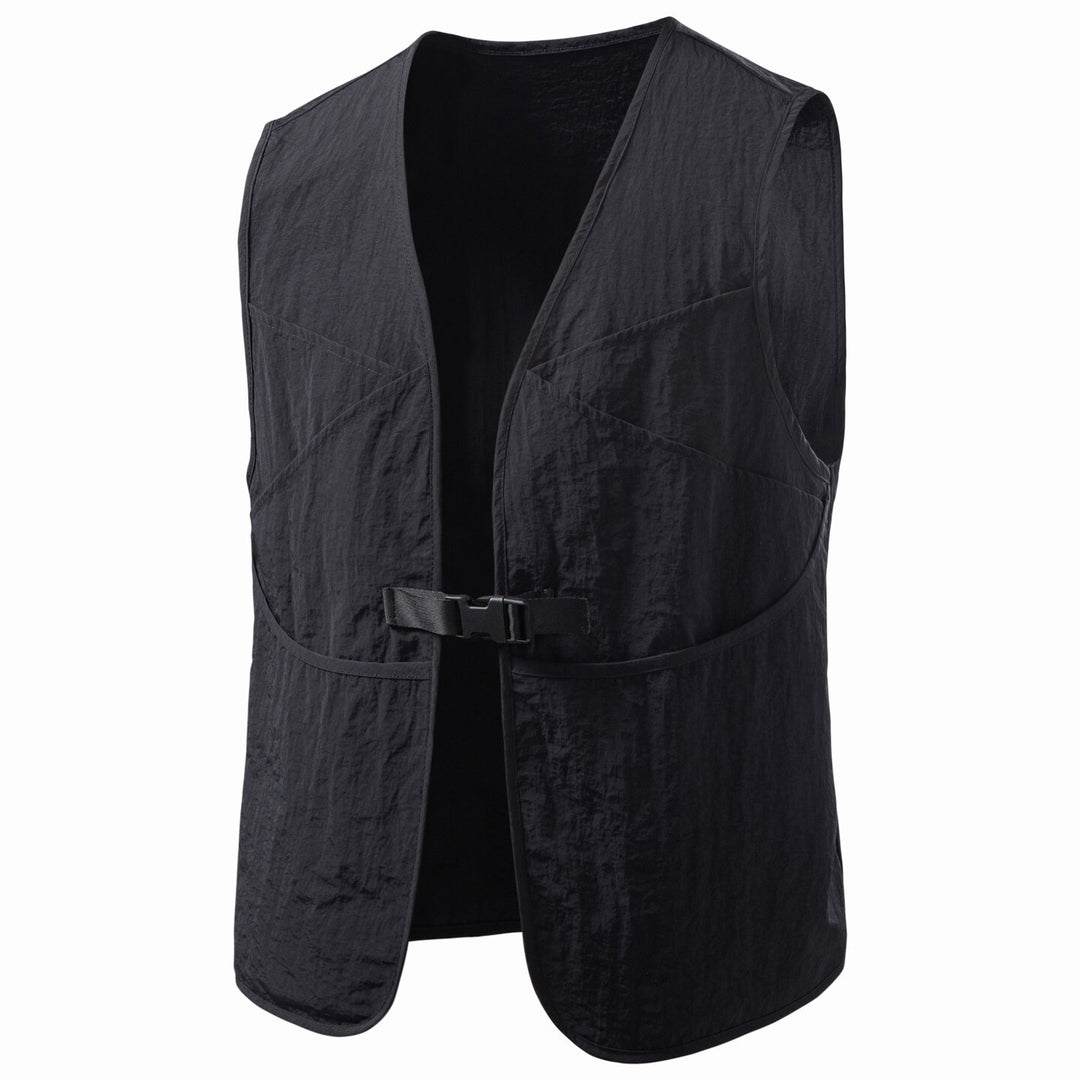 Herren Multifunktionale Utility‑Weste mit verstellbarer Steckschnalle und leichter Ripstop‑Optik Drune