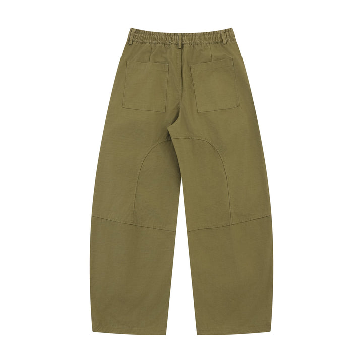 Damen Weite Cargo-Culotte mit elastischem Bund und großen Pattentaschen Drune