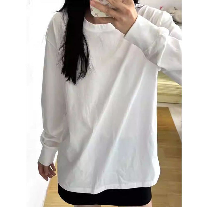 Damen Bequemer und lässiger Langarmshirt Drune