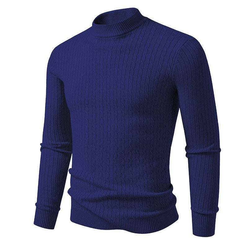 Herren Rollkragenpullover aus strukturiertem Strickmaterial Drune