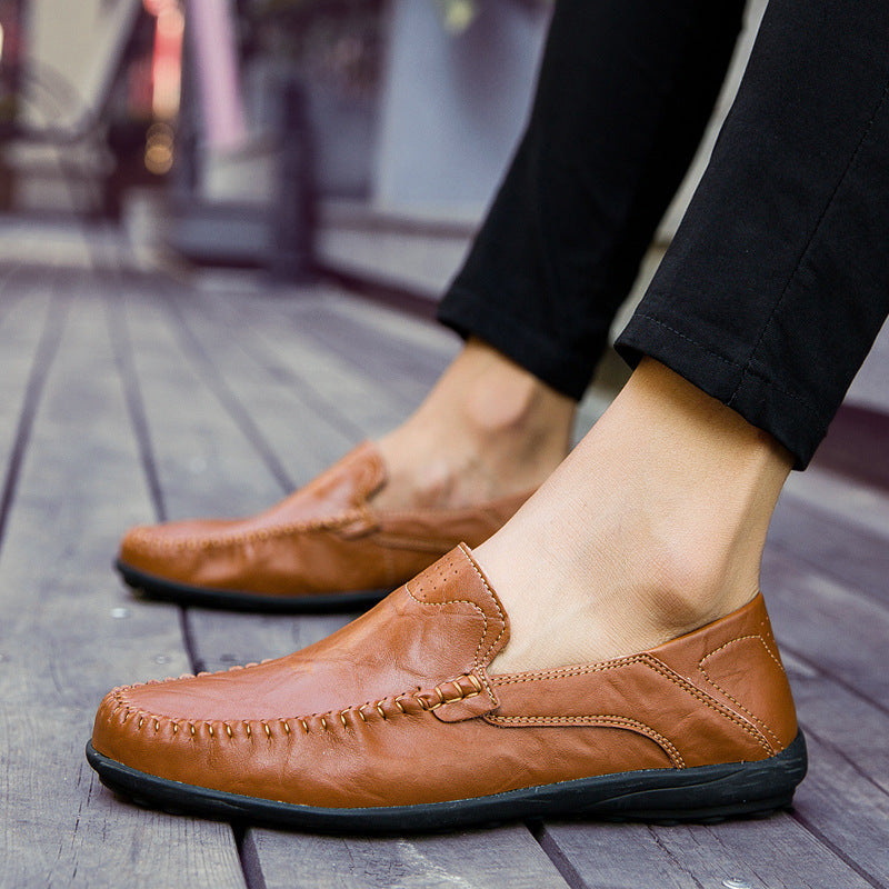 Damen Elegante Mokassins aus hochwertigem Leder mit handgenähten Details Drune