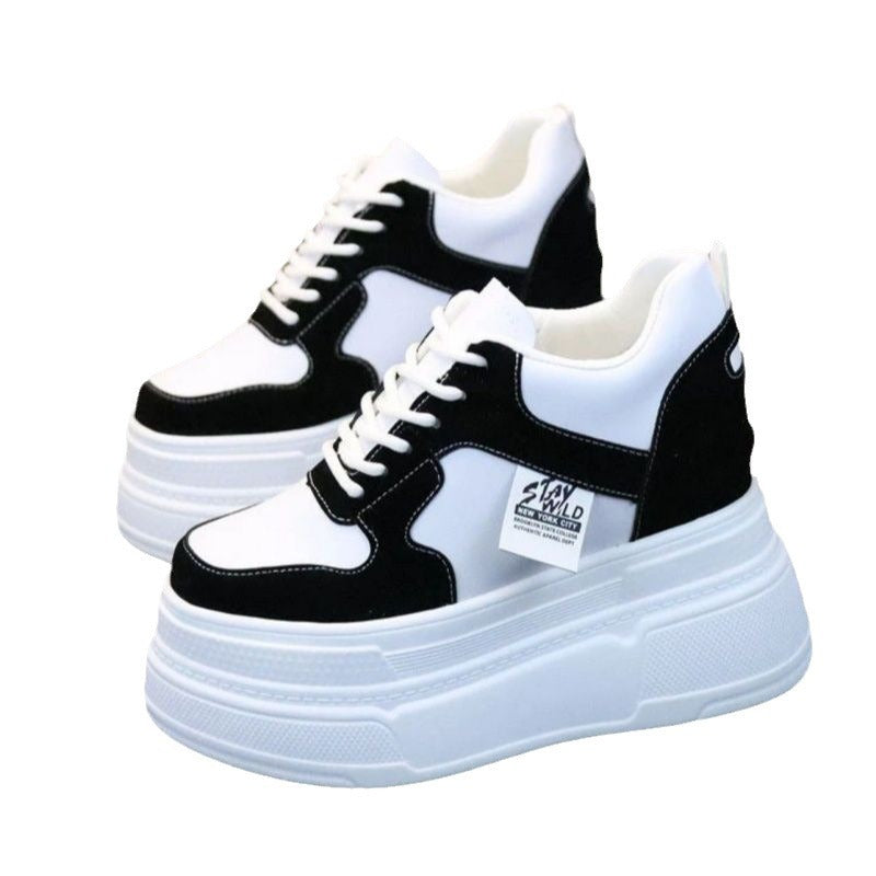 Damen Plattform Sneakers mit modischer Silhouette und stabiler Sohle Drune
