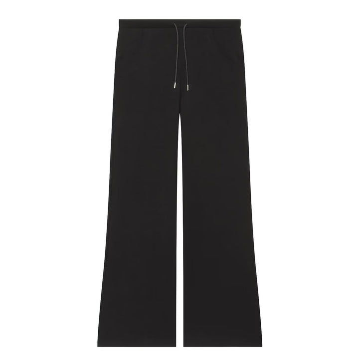 Damen Weite High‑Waist Jersey-Hose mit Tunnelzug und weitem Bein Drune