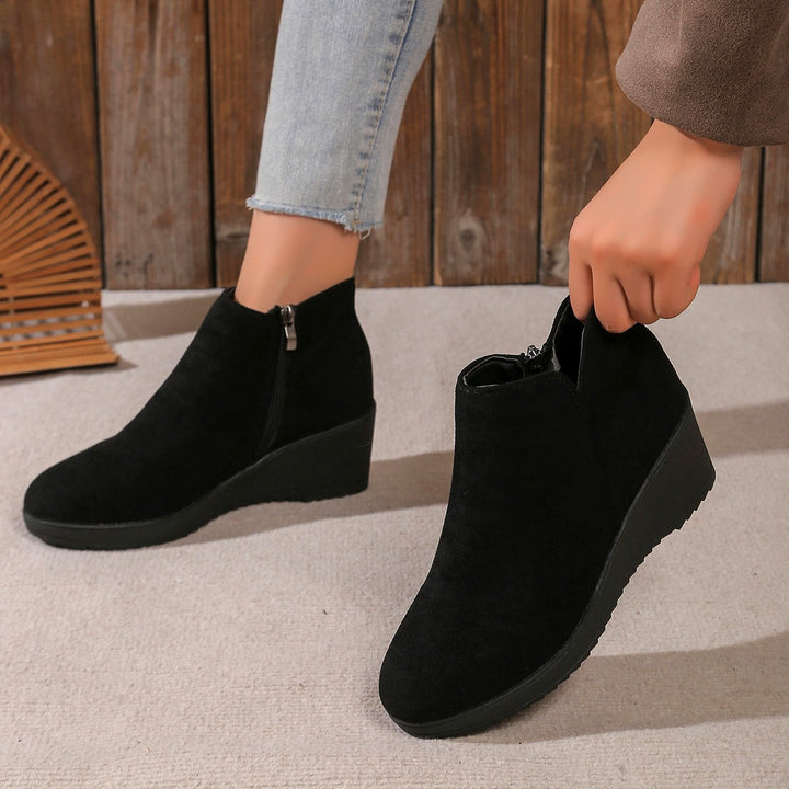 Damen Wedge-Stiefeletten aus weichem Wildleder Drune