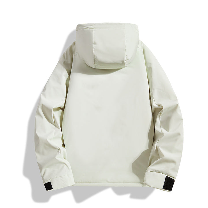 Herren Isolierte Kapuzen-Fieldjacke mit gesteppter Thermofütterung, winddichter Hülle & Utility-Taschen Drune