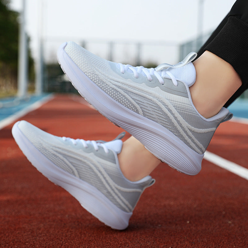 Damen Strick-Sportsneaker mit ergonomischer Formgedächtnis-Schaum-Einlegesohle und profilierter Leichtsohle Drune