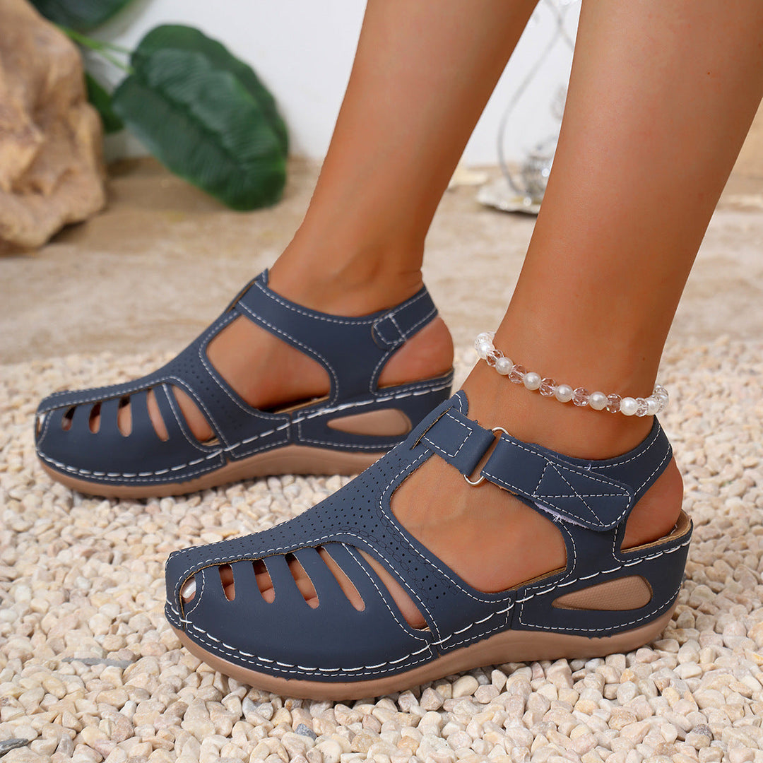 Damen Atmungsaktive Riemensandalen mit verstellbarem Riemendesign und ergonomischem Fußbett Drune