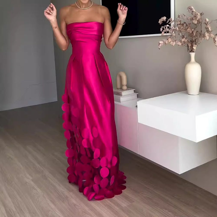 Damen Abendkleid mit aufregendem schichten Design und raffinierten Details Drune
