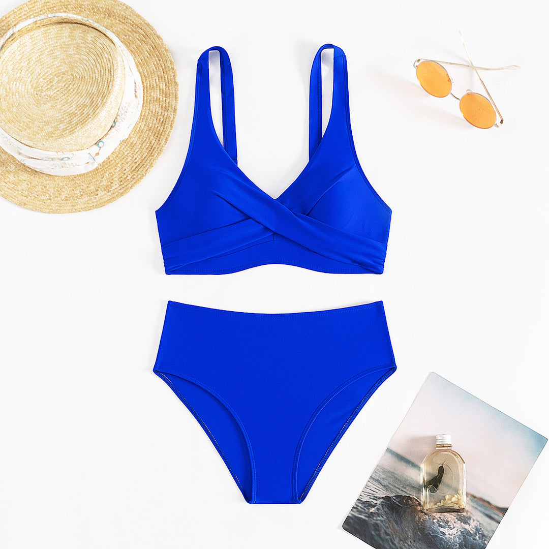 Damen Hochschnitt Bikini-Set Drune