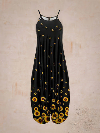 Damen Jumpsuit mit astrologischem Print Drune