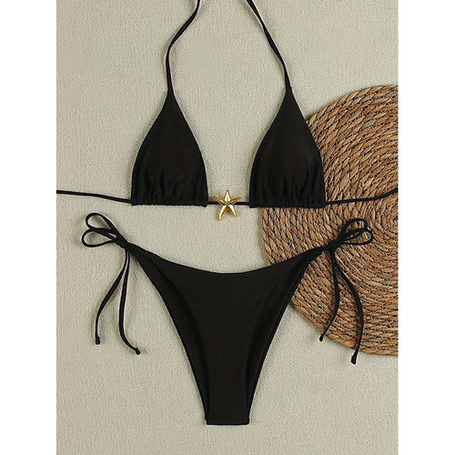 Damen Triangle-Bikini-Set Drune