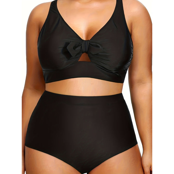 Damen Hochtailliertes Bikini-Set mit modischem Cut-Out Drune
