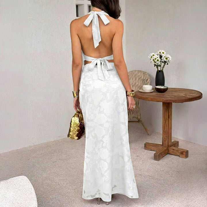 Damen Maxikleid mit elegantem Wickelausschnitt und floralem Design Drune
