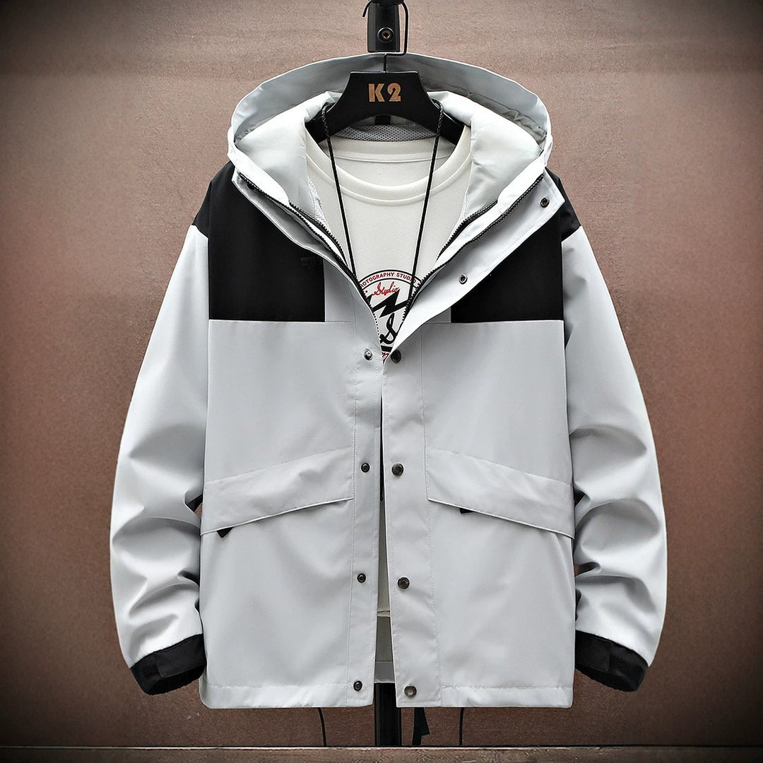 Herren Funktionsjacke mit verstellbarem Kapuzensystem Drune
