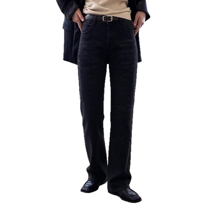Herren lässige Bootcut Jeans mit modernen Waschungen Drune