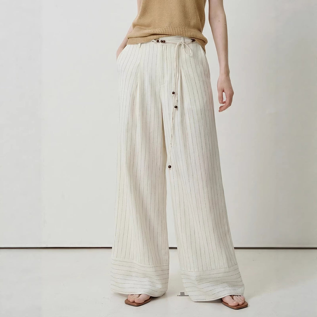Damen Weite Streifenhose Drune