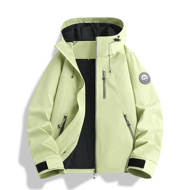 Herren dreiteilige Softshell-Outdoorjacke mit abnehmbarem Fleecefutter und Kapuze Drune