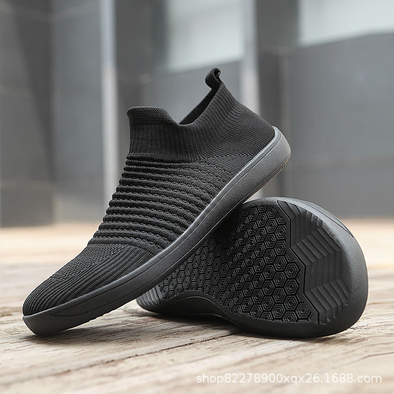 Unisex nan sockenähnlicher Stricksneaker mit elastischem Schaft und rutschfester Gummisohle Drune