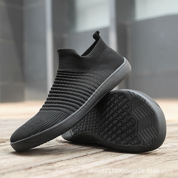 Unisex nan sockenähnlicher Stricksneaker mit elastischem Schaft und rutschfester Gummisohle Drune