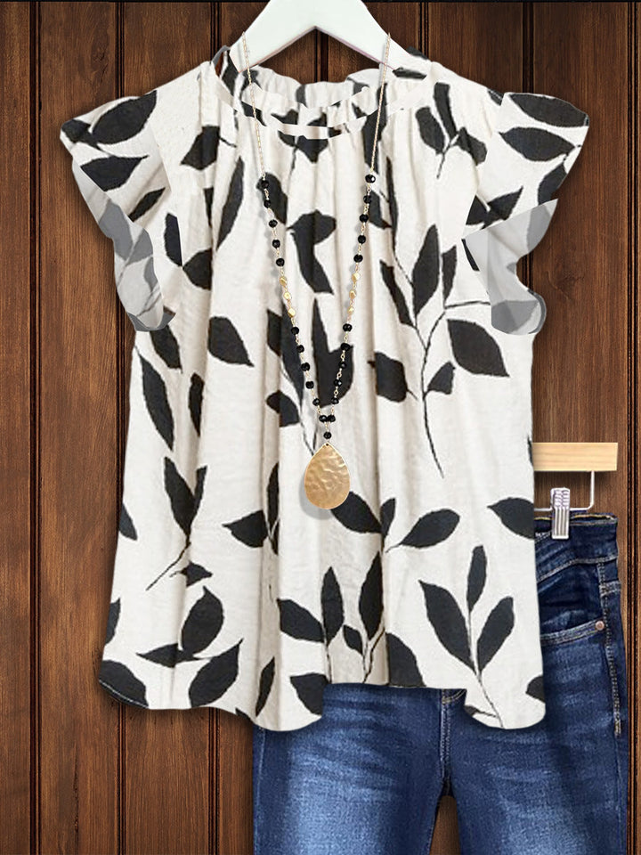 Damen Bluse mit floralem Design Drune