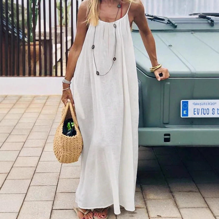 Damen Maxikleid mit tiefem Rücken Drune