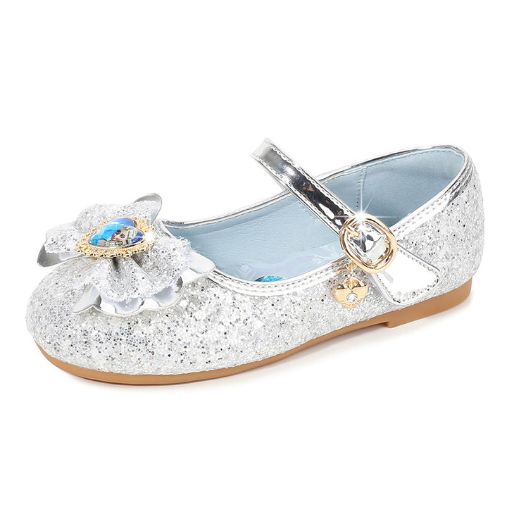 Mädchen Glitzernde Ballerinas mit Blumendekor Drune