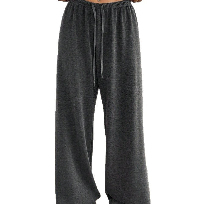 Damen Bequeme und lässige Freizeithose mit hohem Bund und weitem Schnitt Drune