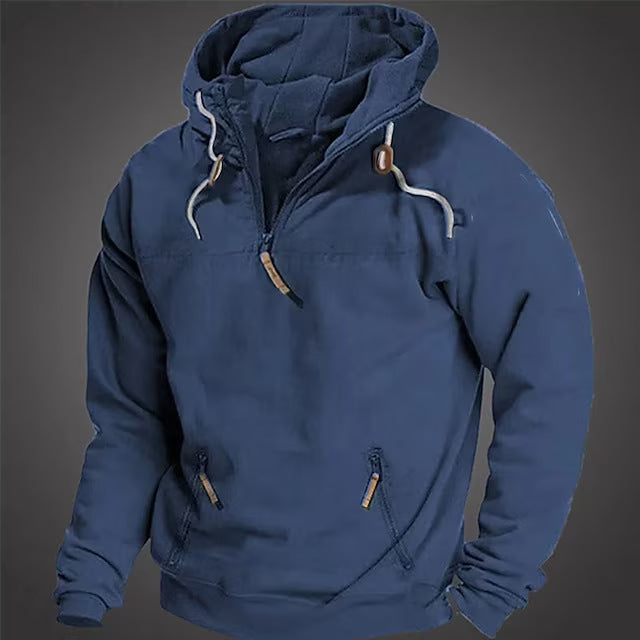 Herren winddichte Kapuzenjacke mit praktischen Taschen und Umweltfreundlichem Material Drune