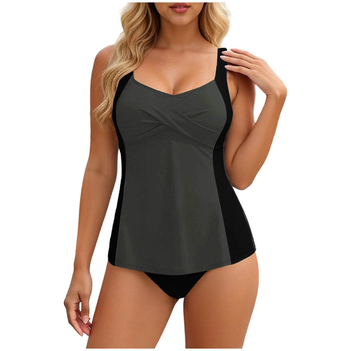 Damen Tankini mit elegantem Wickeldesign und figurformenden Einsätzen Drune