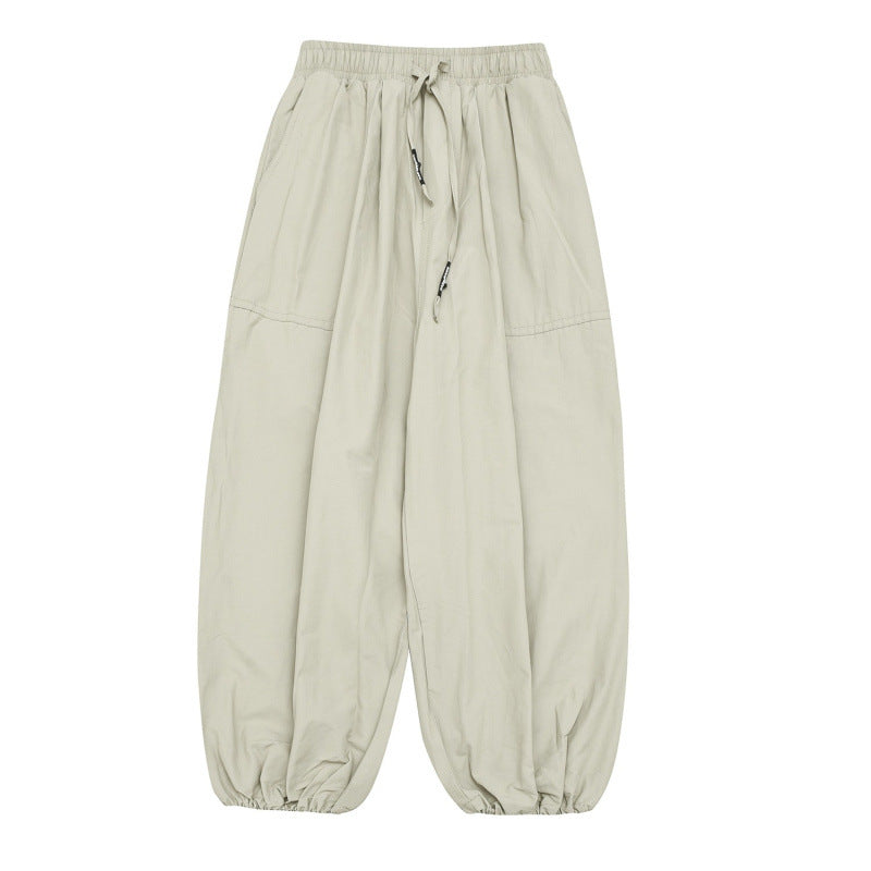 Unisex Ballonhose mit Tunnelzug, elastischen Bündchen und relaxter Weite Drune