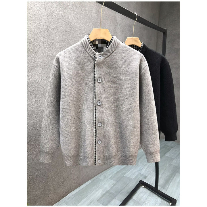 Herren Sweaterjacke mit Stehkragen Drune