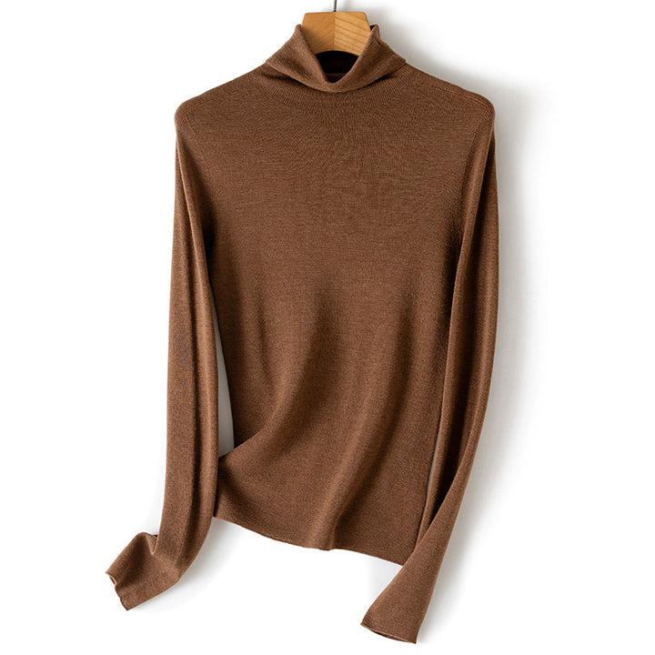 Damen Leichter Feinstrick-Rollkragenpullover mit fließender Passform Drune
