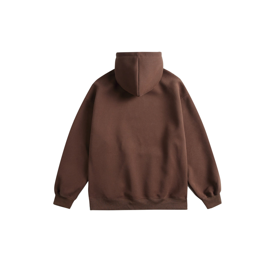 Unisex Kapuzenpullover mit College‑Print, Kängurutasche und relaxed Fit Drune