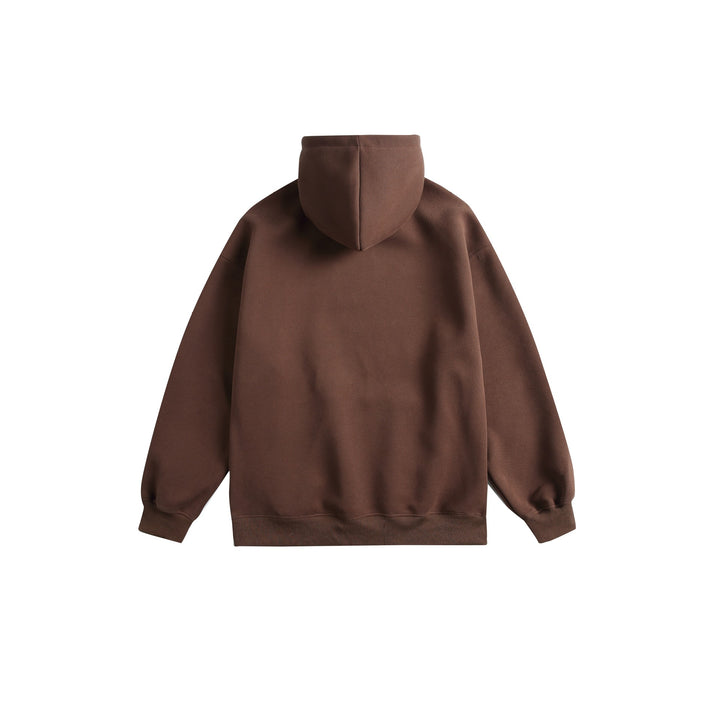 Unisex Kapuzenpullover mit College‑Print, Kängurutasche und relaxed Fit Drune