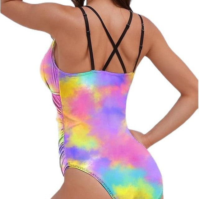 Damen Sportlicher Einteiler mit Farbverlauf Drune