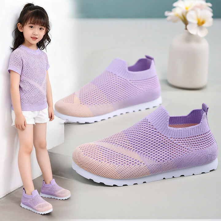 Damen Atmungsaktive Slip-On Sneakers mit elastischer Netzstruktur Drune