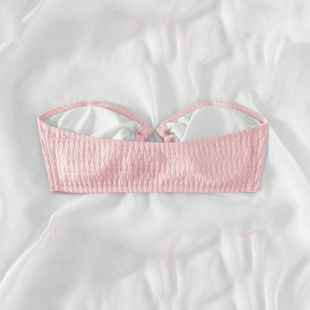 Damen Bandeau-Bikinioberteil mit strukturierter Oberfläche Drune