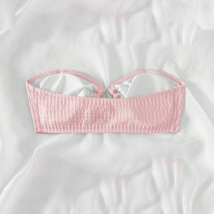 Damen Bandeau-Bikinioberteil mit strukturierter Oberfläche Drune