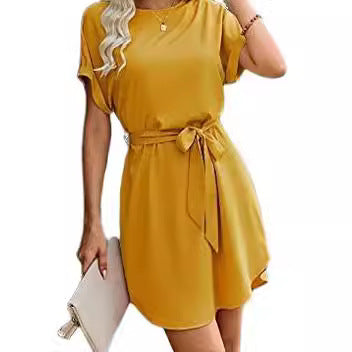 Damen Abschlusskleid mit Taillengürtel Drune
