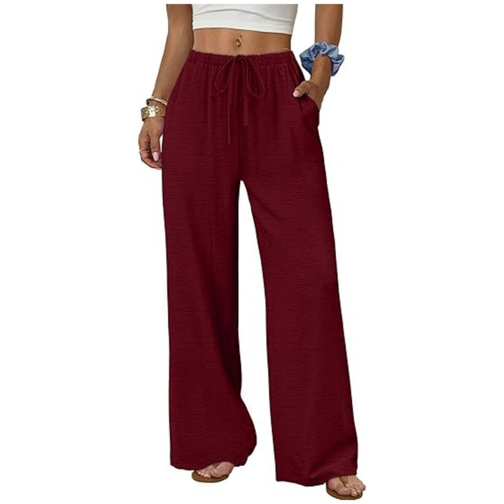 Damen Weite Loungewear-Hose mit Tunnelzug Drune