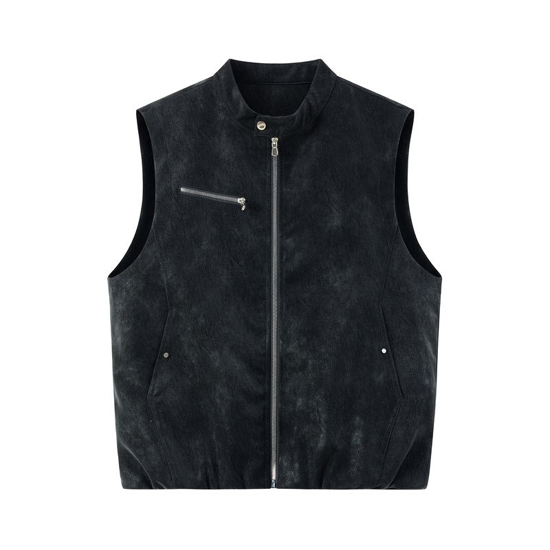 Herren Stylische Lederweste Drune