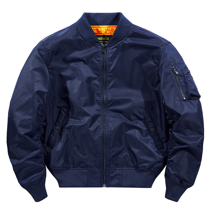 Herren Flieger-Bomberjacke aus technischem Nylon mit Rippbündchen und Ärmeltasche Drune