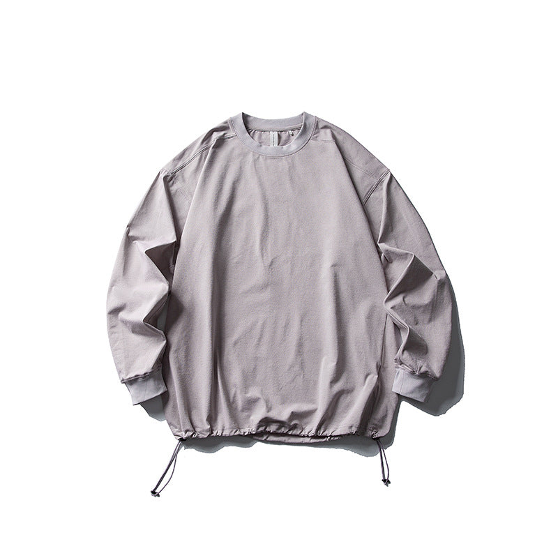 Unisex Oversize-Sweatshirt mit verstellbarem Kordelzugsaum, Raglanärmeln und Rippbündchen Drune