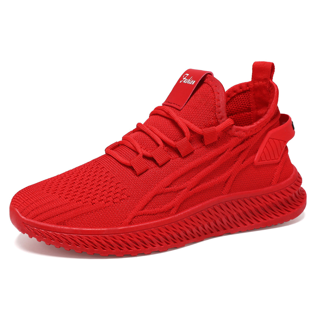 Herren nan gestrickter Slip-On Sneaker mit elastischer Schnürung, sockenähnlichem Schaft und profilierter rutschfester Laufsohle Drune