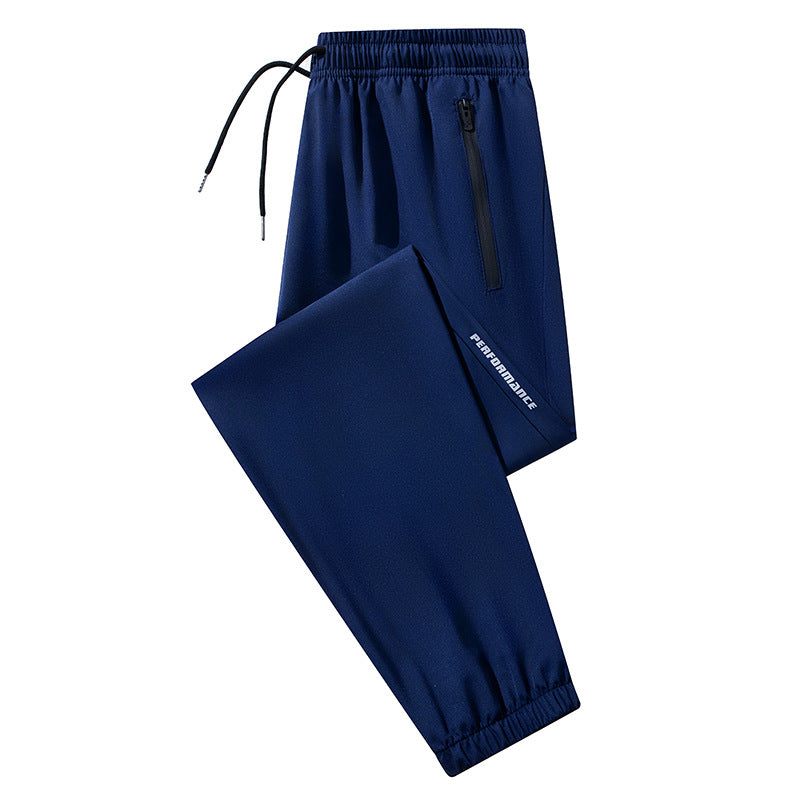 Herren Konische Performance-Jogginghose mit Reißverschlusstaschen & elastischem Bund Drune