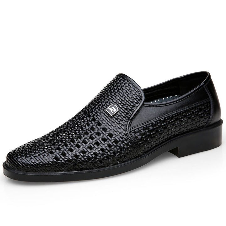Herren Atmungsaktive Handgewebte Slipper Drune