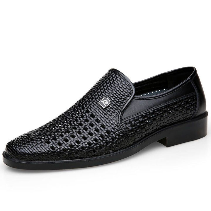 Herren Atmungsaktive Handgewebte Slipper Drune