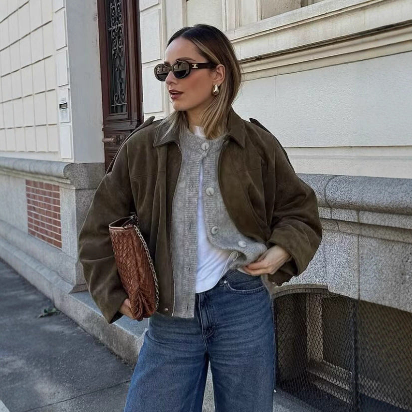 Damen Oversized Blousonjacke Drune