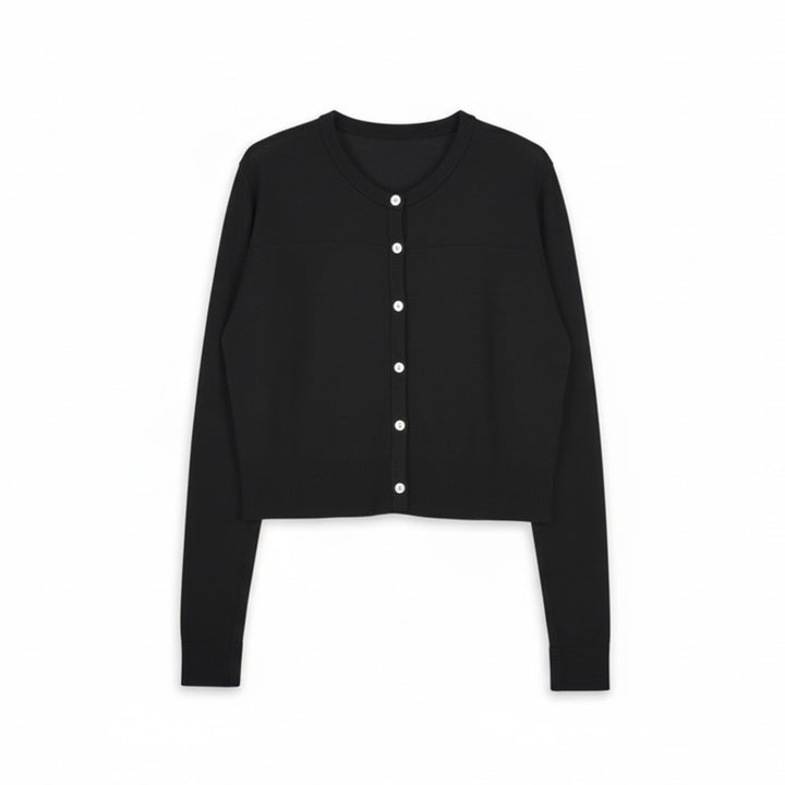 Damen Modische Strickjacke mit Knopfleiste Drune