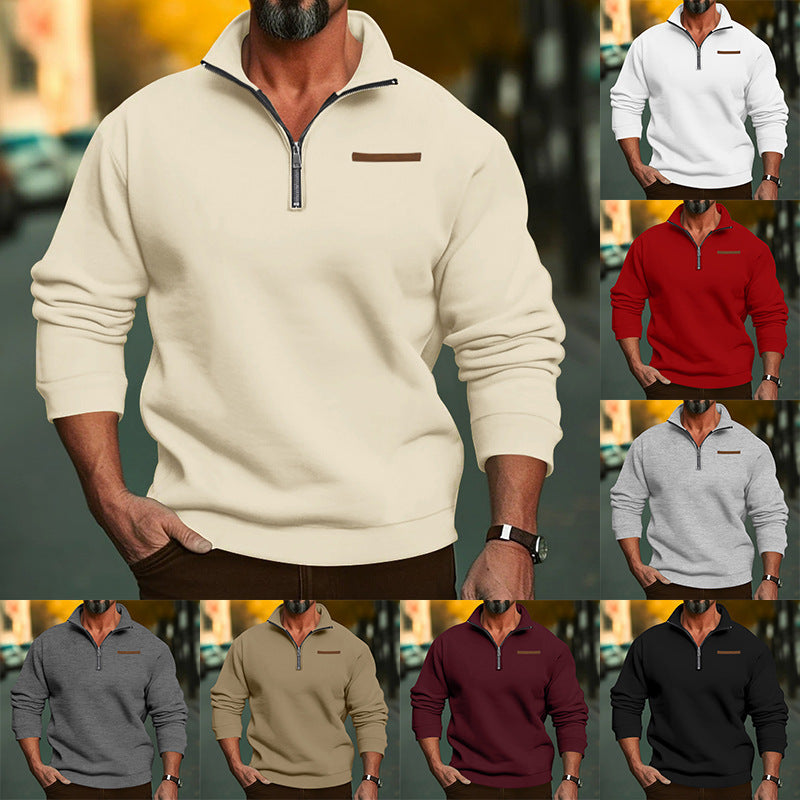 Herren Fleece Sweatshirt mit Reißverschluss Drune